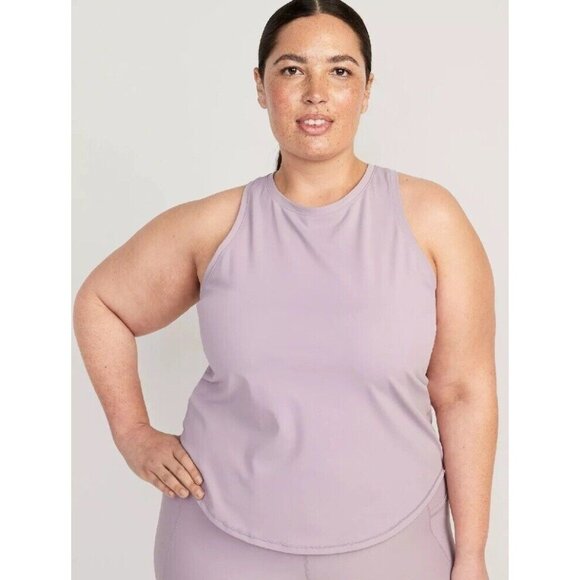 Old Navy Active‎ PowerSoft Tank Top Plus 4X Racerback Go Dry Wanderlust New - Picture 1 of 7